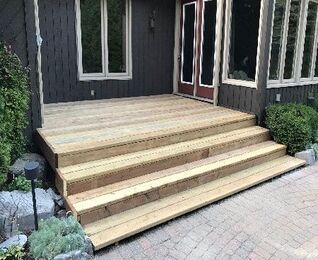 Restored porch deck in Aurora